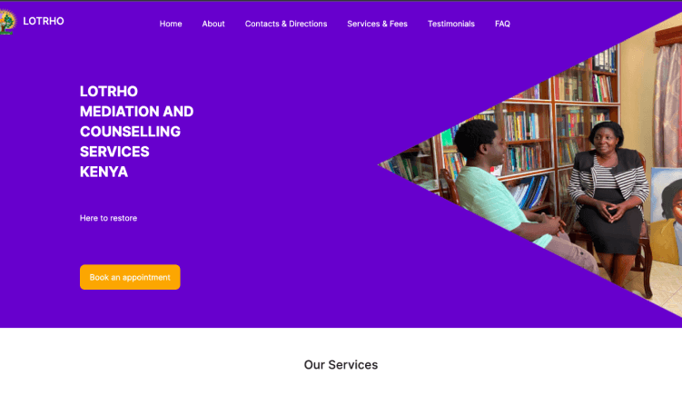 LOTRHO Counselling WebApp